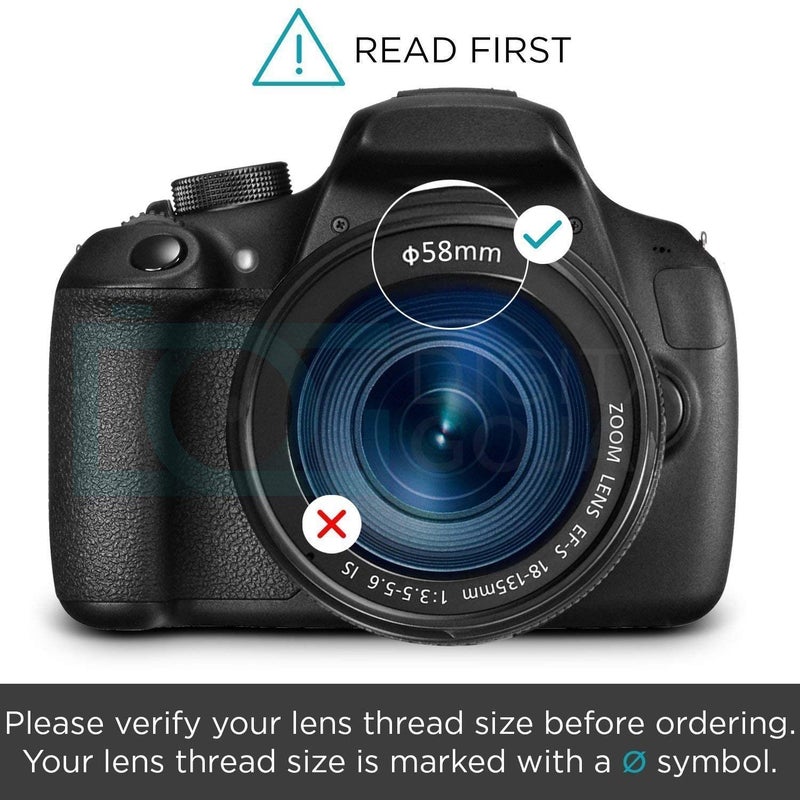 Numex 58mm ND Filter Kit for Canon EOS 1000D/1100D/550D/500D with 4 Filter Pouch - Image 3