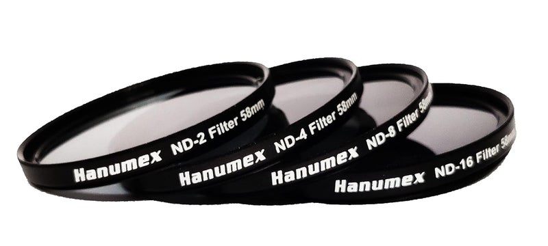 Numex 58mm ND Filter Kit for Canon EOS 1000D/1100D/550D/500D with 4 Filter Pouch - Image 2