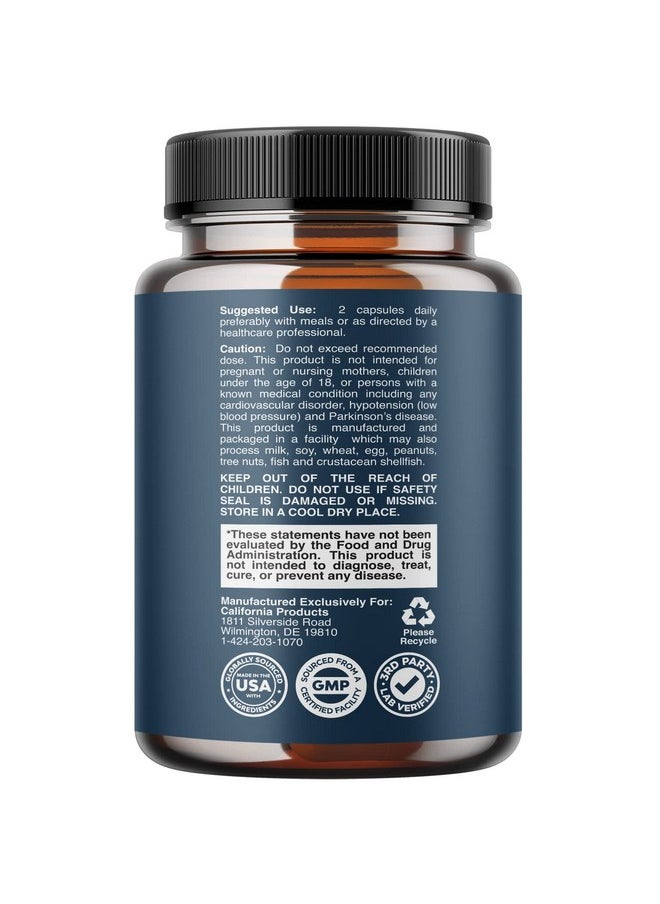 California Products - Prostate Support Supplement For Men Pygeum With Pure Saw Palmetto Berries Extract Vitamins Zinc Plant Sterol Complex Easy Urinary Flow Mens Health - Image 1