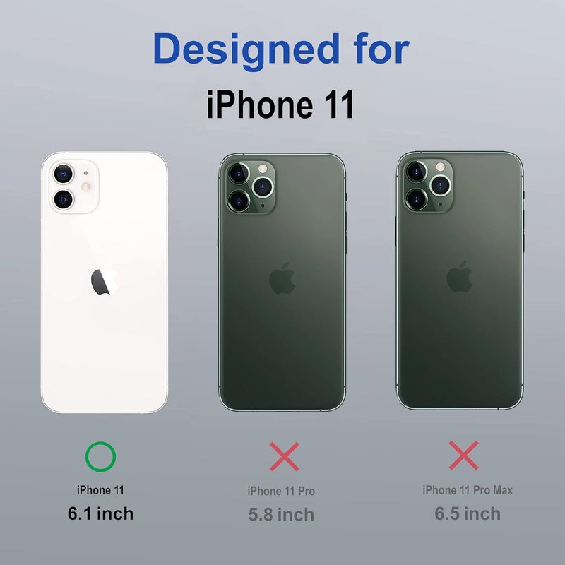 ZAPCASE غطاء خلفي لجهاز آيفون 11 | متوافق مع غطاء آيفون 11 الخلفي | غطاء خلفي مقاوم للخدوش | أزرق سييرا - Image 2