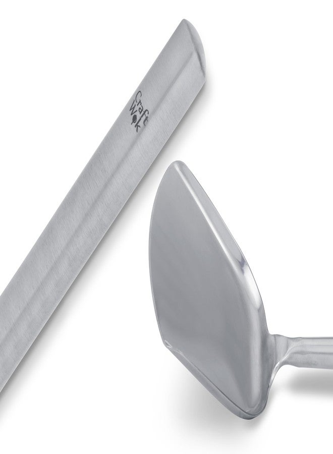 Craft Wok s/s Ladle and Spatula (Turner) Stainless Set with Stainless Handles for Asian Chinese Woks Traditional / 732W326 - Image 4