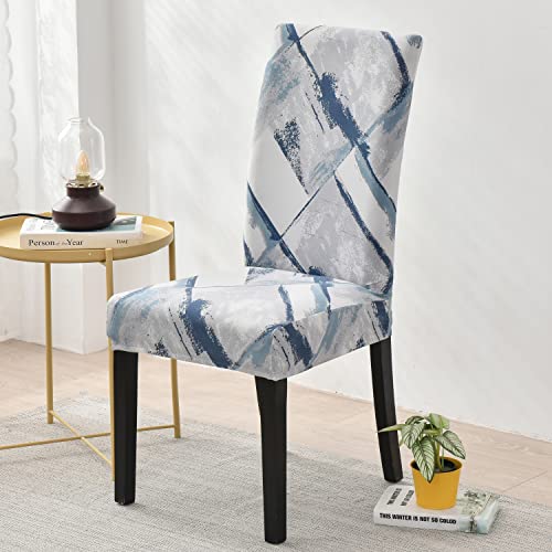 HAPPYDOG Stretch Dining Chair Covers Removable Washable Spandex Slipcovers for High Chairs 4PCSSet 1 PCS Bench Cover Winter - Image 3
