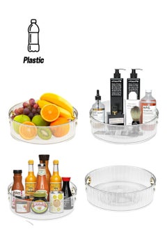 SKY-TOUCH 1 Piece Rotating 360 Degrees Turntable Kitchen Organizer for Kitchen, Cabinet, Pantry, Countertops and Fridge  - Image 1
