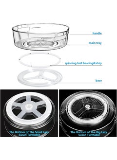 SKY-TOUCH 1 Piece Rotating 360 Degrees Turntable Kitchen Organizer for Kitchen, Cabinet, Pantry, Countertops and Fridge  - Image 4