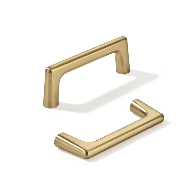 khtumeware 10 Pack Antique Champagne Bronze Cabinet Pulls 35 Inch89mm Hole Centers Satin Brass Kitchen Cabinet Hardware for Cupboard Drawer Handles Dresser Pulls - Image 2