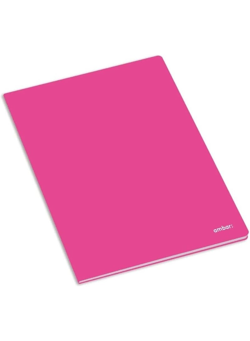 1-Piece A4 Size Single Lined Notebook Pink