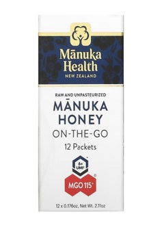 Manuka health Manuka Honey On The Go MGO 115 12 Packets 0.176 oz 5 g Each  - Image 1