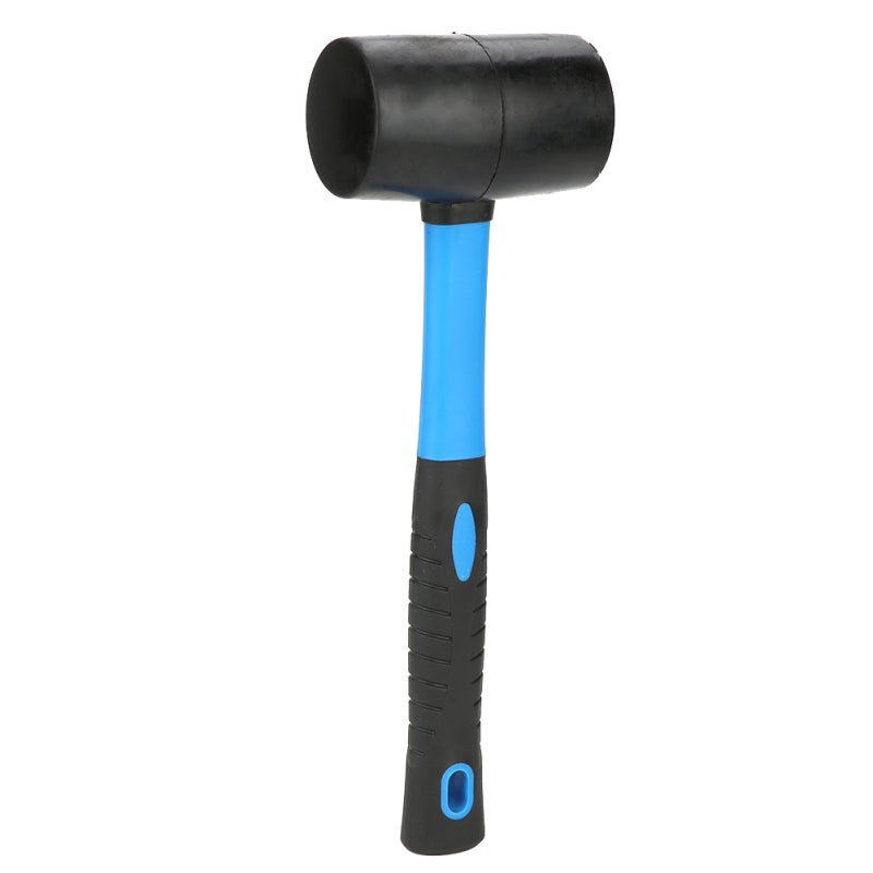Double Side Rubber Hammer: Elastic Non-damaging Rubber Head, Ergonomic Handle - Soft Hardness Hammer for Floor Tile Glass Installation - Image 5