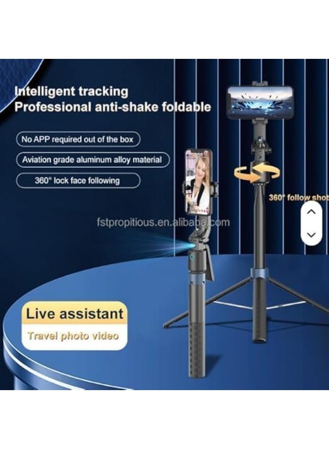 ترايبود ذكي ومثبت هاتف – عصا سيلفي بلوتوث مع خاصية التوجيه التلقائي – حامل قابل للتمدد وعملي لتصوير الفيديوهات باحترافية وسهولة - Image 3