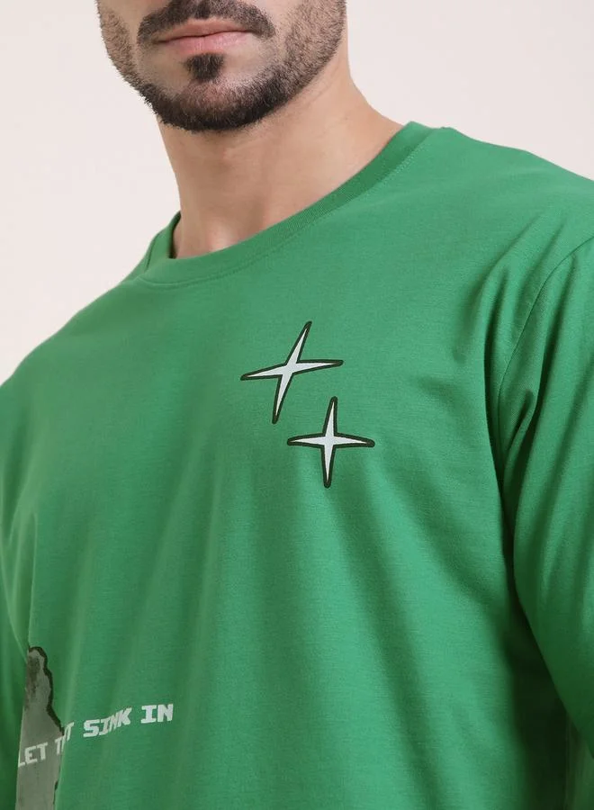 Difference of Opinion Men Oversized Short Sleeve Printed T-Shirt