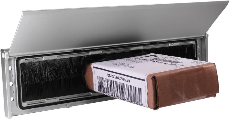 Draft Dodger 11.5" Insulated Universal Single Side Surface Mount Satin Silver Mail Slot - Image 4