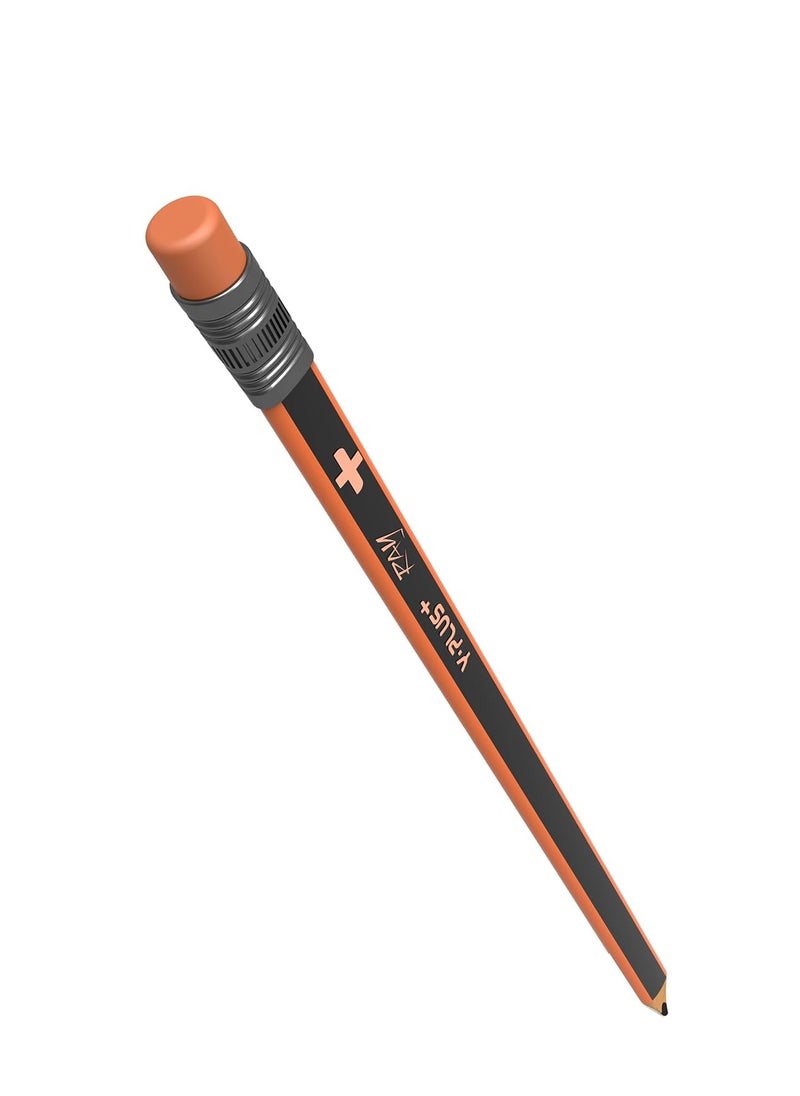 YPlus - Y-Plus Ray Pencil Tri-Grip Jumbo HB with Eraser Tip 24'S WITH SHARPNER AND 2 ERASER COMBO PACK - Image 1