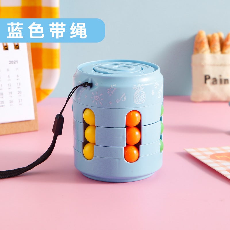 Magic Bean Rubik'S Cube Decompression Creative Ball Can Coke Rubik'S Cube Fingertip Gyro Children'S Educational Decompression Toy - Image 2