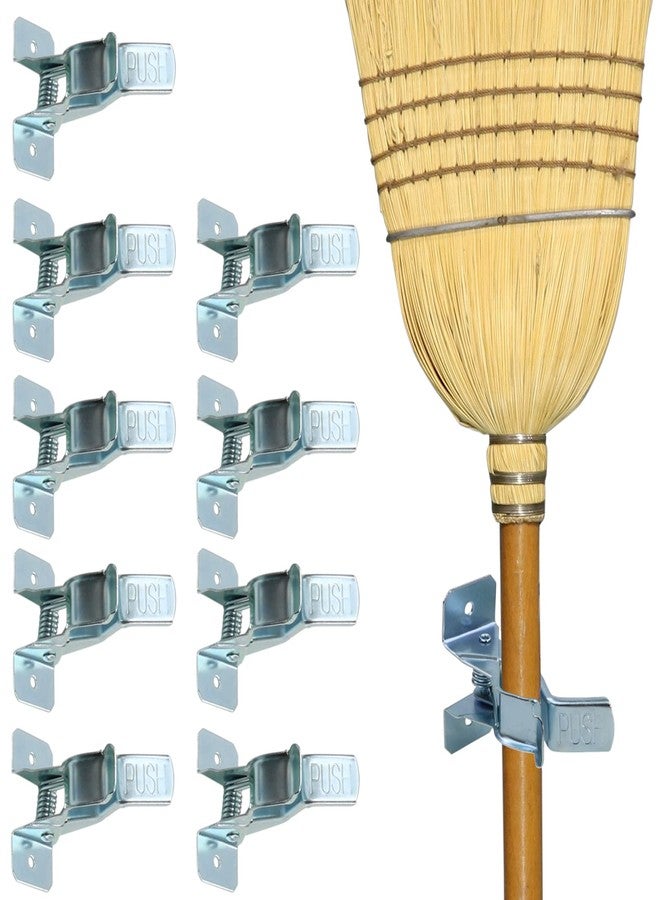 Harrier Hardware 10-Pack Wall-Mount Organizing Spring Clamps for Tools, Rakes and Brooms - Image 1