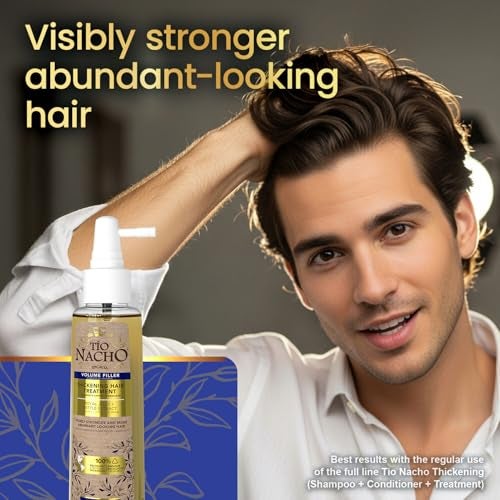 Tio Nacho Tío Nacho Thickening Hair Treatment with Royal Jelly and Nettle Extract, Volumizing Spray for Fine or Thinning Hair, Boosts Strength, Fullness and Natural Volume, 4.5 fl oz - Image 3