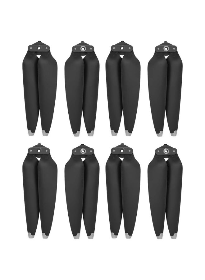 KISSUN Air 3 Propeller, 8 Pieces Drone Air 3 Propeller with Push Type Quick Release Design, Air 3 Accessories for Drone Replacement, Low Noise & Quick Release Propeller (Silver) - Image 1