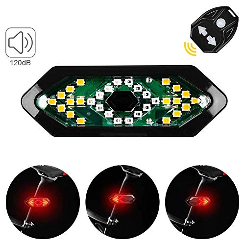 ZIGLY Bicycle Turn Signals Remote Control Indicator LED Rear Light USB Rechargeable Cycling Taillight- Bicycle Tail Light -Indicator Light Cycle - Image 2