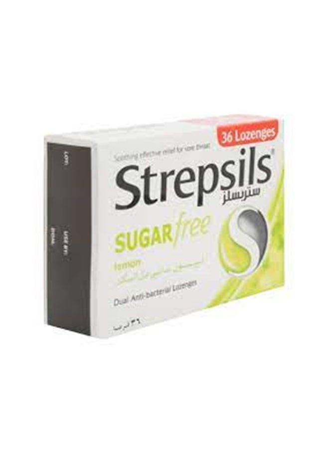 Generic - Reckitt Benckiser Strepsils Lemon Sugar-Free Lozenges - Pack Of 36 - Image 1