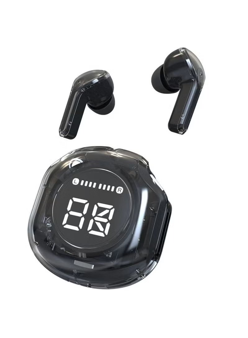 سماعة الأذن اللاسلكية ايربودز عام متوافقة مع اندرويد - ايفون - اسود - Image 1