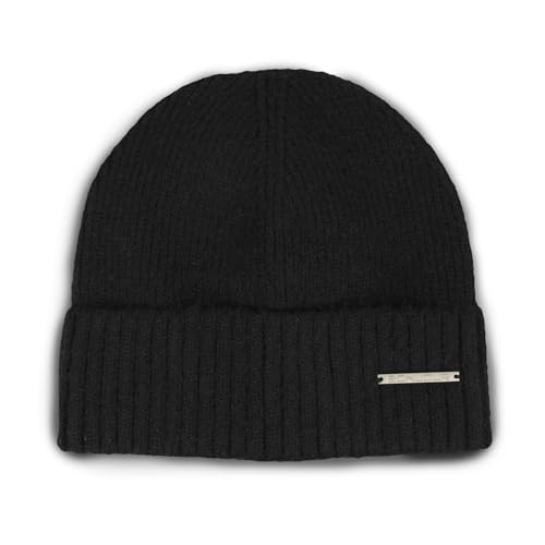 Bonjour Men's Wool Winter Cap | Trendy Thermal Cap for Boys & Men | Soft & Warm Winter Cap | Beanie Cap Black, Free Size - Image 1