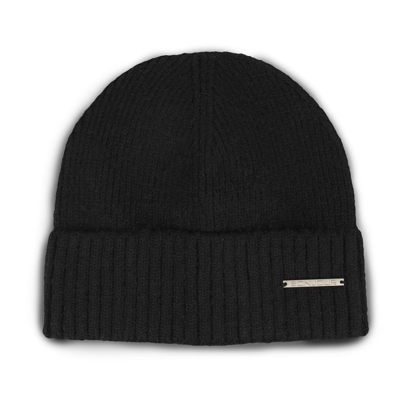 Bonjour Men's Wool Winter Cap | Trendy Thermal Cap for Boys & Men | Soft & Warm Winter Cap | Beanie Cap Black, Free Size - Image 5