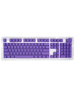 104 Keys Two-color Injection Molding PBT Keycap Set OEM Profile for Mechanical Keyboard Purple(Only Keycaps)