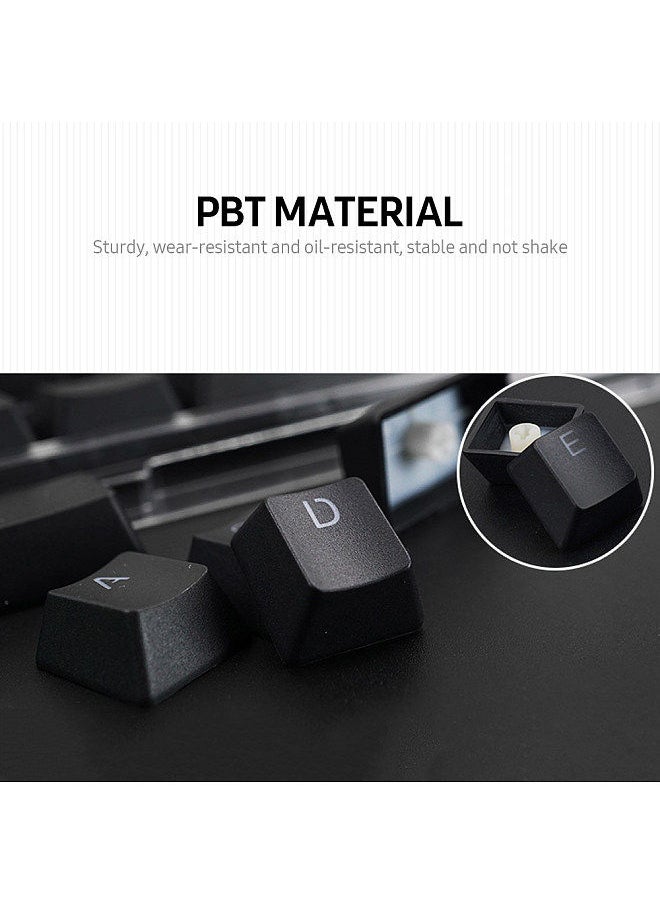 Generic - 104 Keys Two-color Injection Molding PBT Keycap Set OEM Profile for Mechanical Keyboard Purple(Only Keycaps) - Image 1