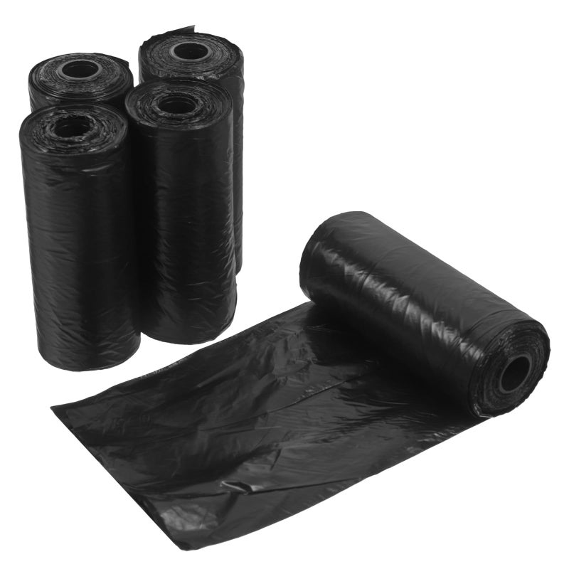 Small Black Trash Bags 100 Pack Mini Garbage Bags For Desktop Can Outdoor Pet Waste Pickup - Image 2