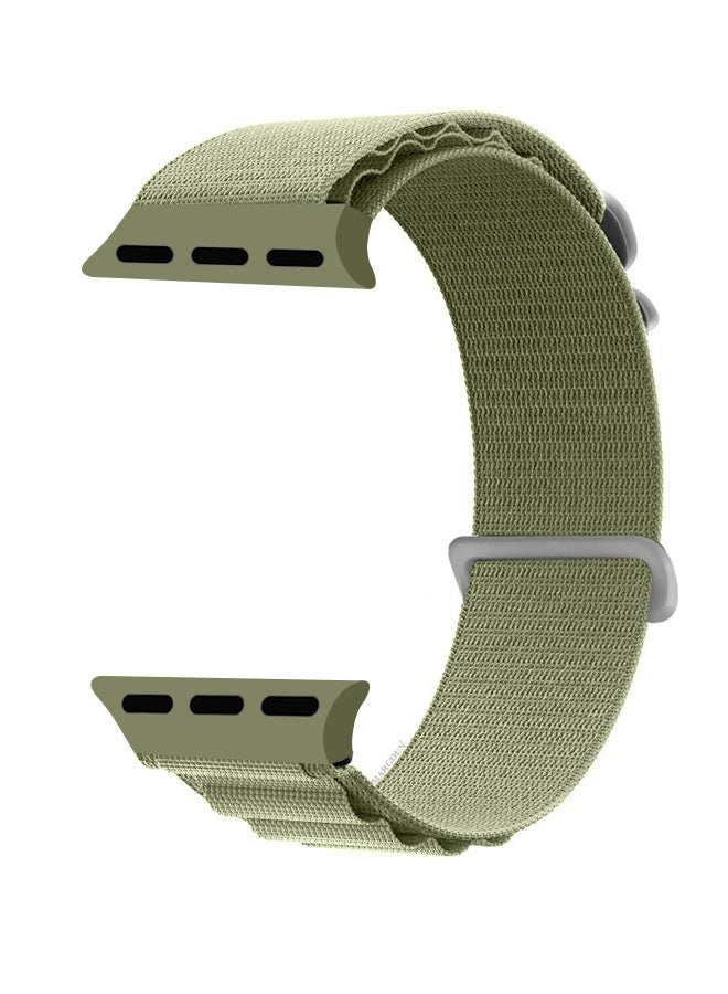 Replacement Band for Apple Watch Band 49mm 46mm 45mm 44mm - Alpine Loop Band for Women Men - Adjustable With Metal G-Hook Strap For iWatch Ultra Series SE 8/7/6/5/4/3/2/1 - Green - Image 2