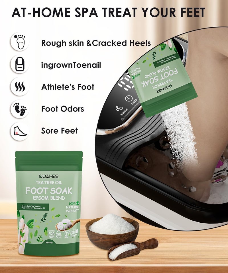 OOAMBB Collapsible Foot Spa with Heat, Bubble and Temp Control, Foot Bath Massager with XL Touch Screen and Massage Rollers, Foot Soaking Tub, Pedicure Foot spa for Stress Relief (Black) - Image 3