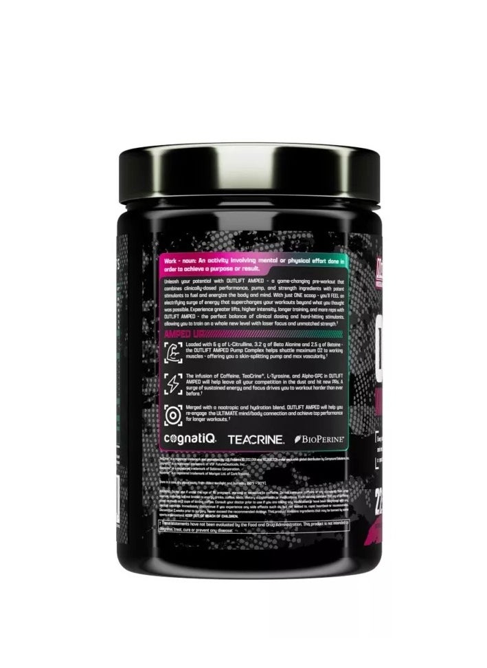 Nutrex Research OUTLIFT Amped Max Dosed Pre Workout Strawberry  Water Melon  flavour 22 Serv 434g  - Image 2