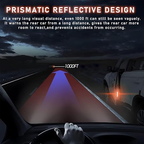 Goelite Car Door Reflective Open Warning for Safety Sticker,Plastic,Self-Adhesive (Red) - Image 5