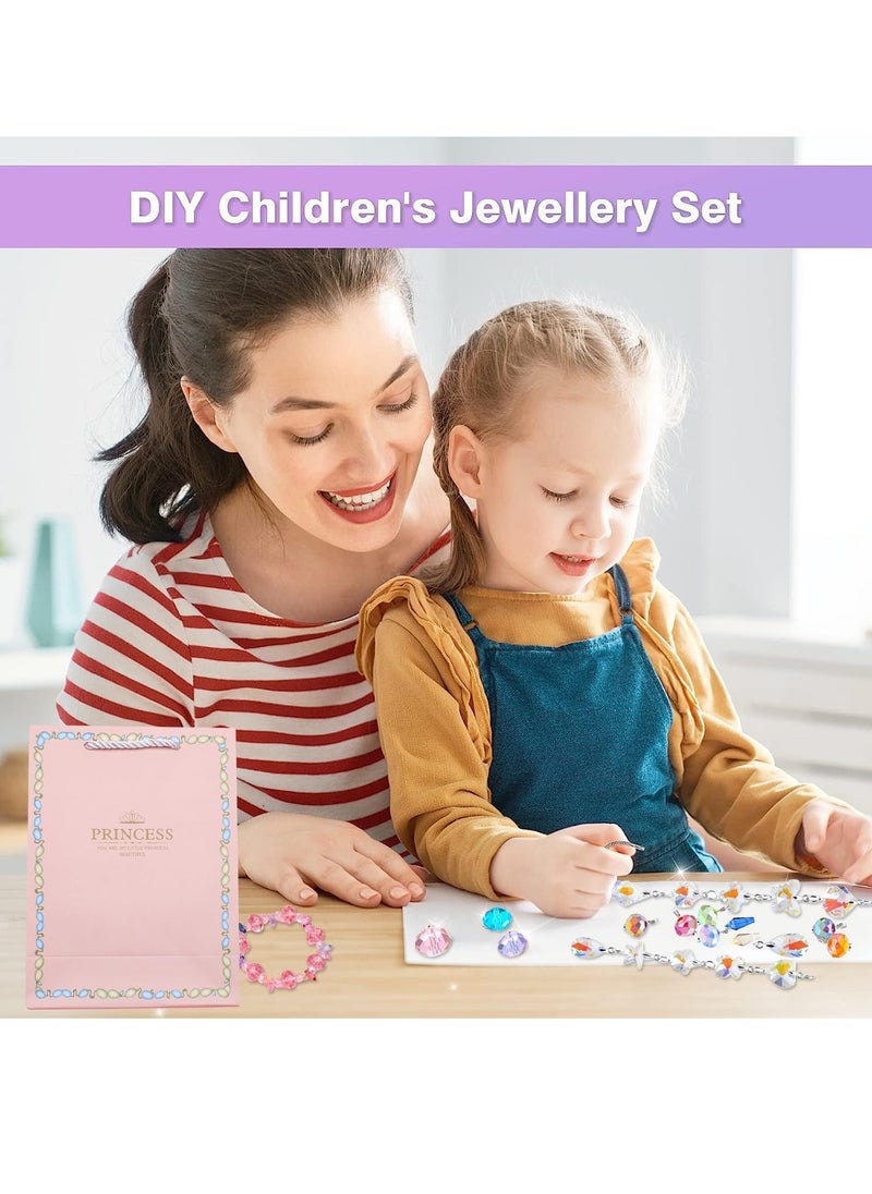 VUCATIN Bracelet Making Kit for Girls 139pc Charm Bracelets Kit with Jewelry Box DIY Bead Jewelry Charms Bracelets for DIY Craft Present For 8+ Year Old Girl (Purple)  - Image 2