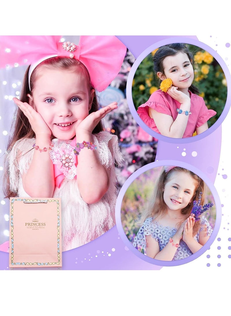 VUCATIN Bracelet Making Kit for Girls 139pc Charm Bracelets Kit with Jewelry Box DIY Bead Jewelry Charms Bracelets for DIY Craft Present For 8+ Year Old Girl (Purple)  - Image 5
