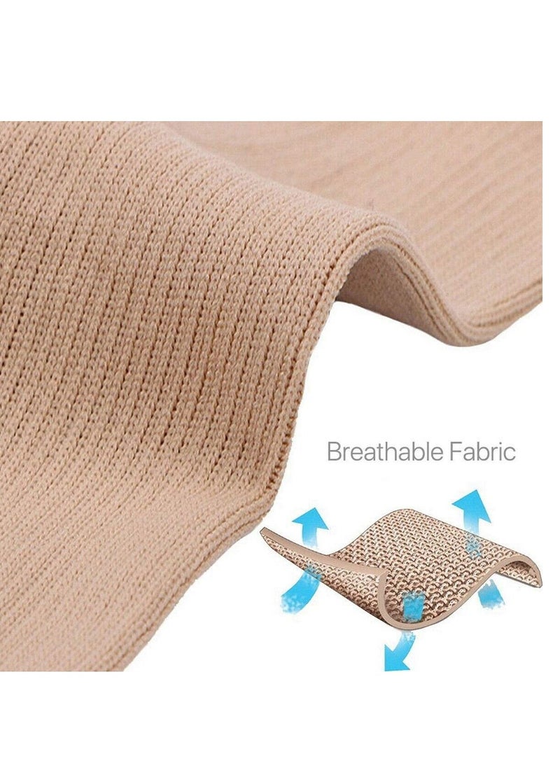 AS SEEN ON TV Compression Stretchy Leg Pain Relief  Zip Socks  Brown L\XL - Image 4