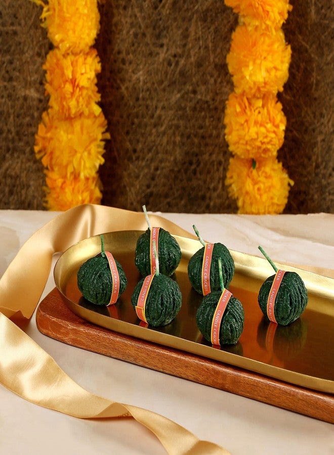 PROSPERRO LUMO شموع بروسبيرو لومو من باركاش كاندلز، شموع فاخرة على شكل بطاطس سوتلي || مصبوبة يدويًا || شموع سوتلي خضراء || شمعة زينة مصنوعة من شمع البارافين النقي 100% || مجموعة من 6 قطع - Image 2