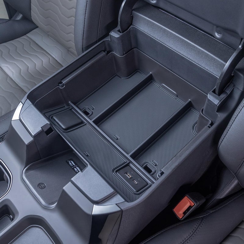 PIMCAR Full Center Console Organizer for 2022-2026 Refreshed Chevy Silverado/GMC Sierra 1500, 2024-2026 Silverado/Sierra 2500HD 3500HD (Full Console w/Bucket Seats ONLY) - Image 4