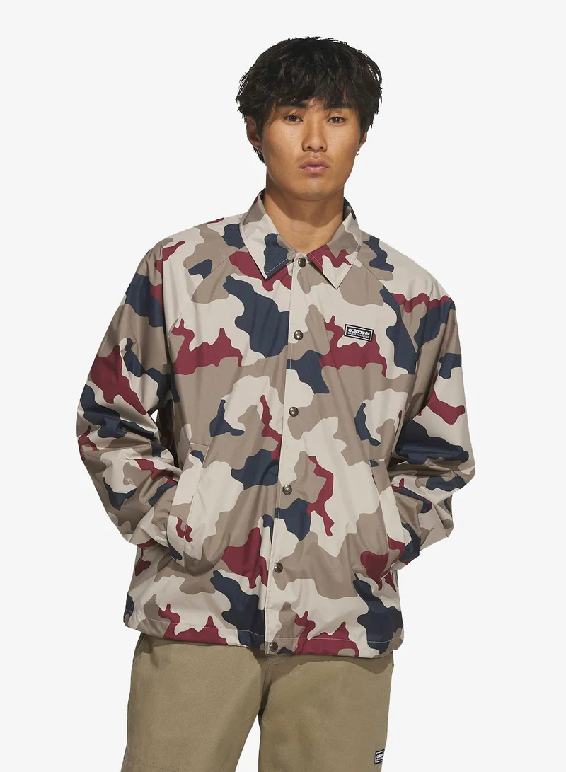 Adidas Originals Fenerbahce Basketball Camo Coach Jacket