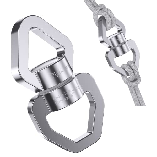 Digtichnny Swing Spinner, 35KN Safety Rotational Device, Aerial Dance Children's Swing, Hanging Hammock (Full Silver) - Image 1