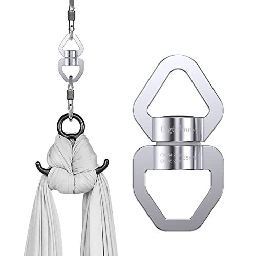 Digtichnny Swing Spinner, 35KN Safety Rotational Device, Aerial Dance Children's Swing, Hanging Hammock (Full Silver) - Image 4
