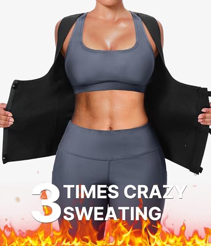 GAODI Women Waist Trainer Vest Slim Corset Workout Sweat Tank Top Zipper Compression Shirt Sauna Suit Body Shaper - Image 5