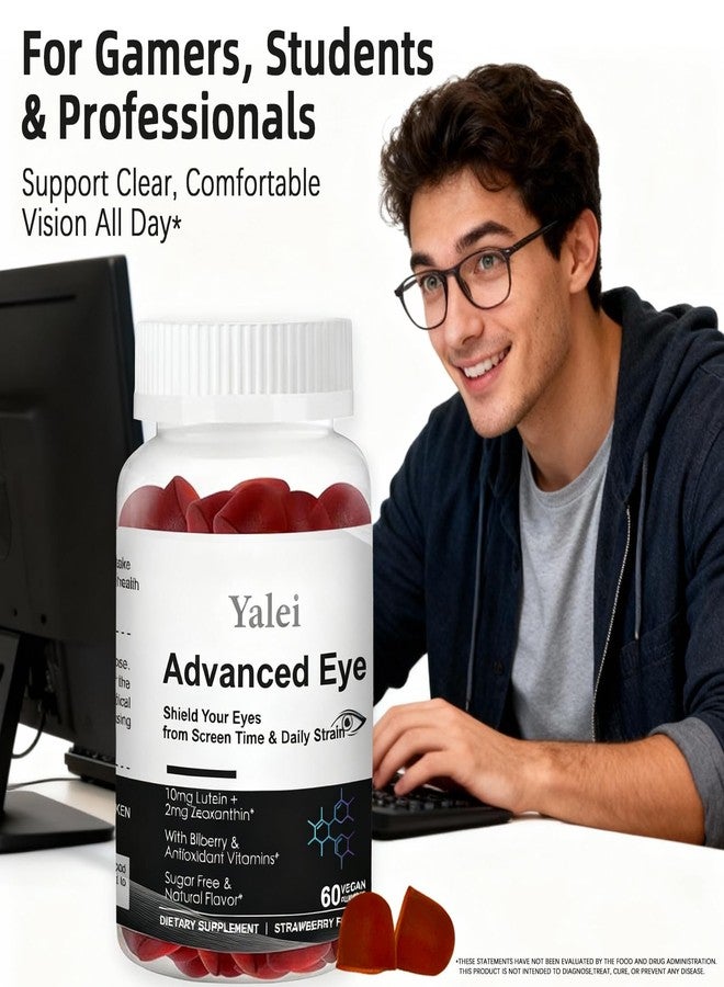 Yalei Lutein and zeaxanthin Supplements | Sugar-Free | 10mg Lutein & 2mg Zeaxanthin for Screen Time Eye Care - with Vitamins A, C, E for Digital Eye Strain | Non-GMO | 60 Count - Image 4