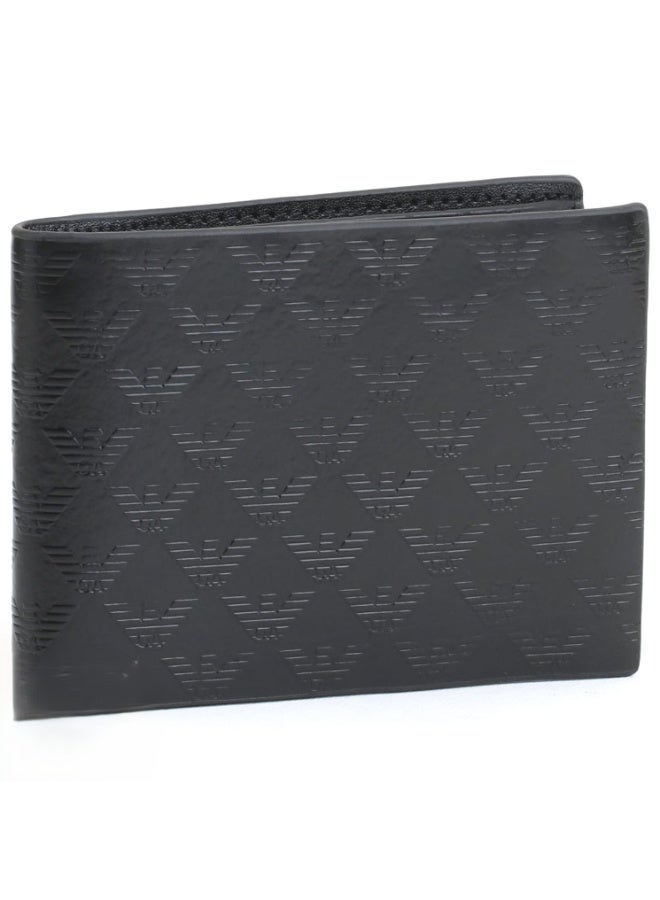 Giorgio Armani Men’s Black Leather Wallet – Luxury Bifold Design with Multiple Card Slots & Premium Finish - Image 1