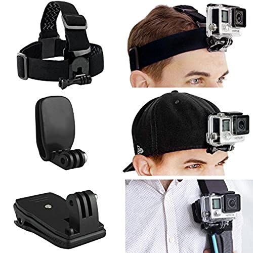 CamKix Head & Backpack Mount Bundle Compatible with GoPro Hero 13, 12,11, 10, 9, 8,7, 6, 5, Black, Session, Hero 4, Black, Silver, Hero+ LCD, 3+, 3, DJI Osmo Action - Image 1