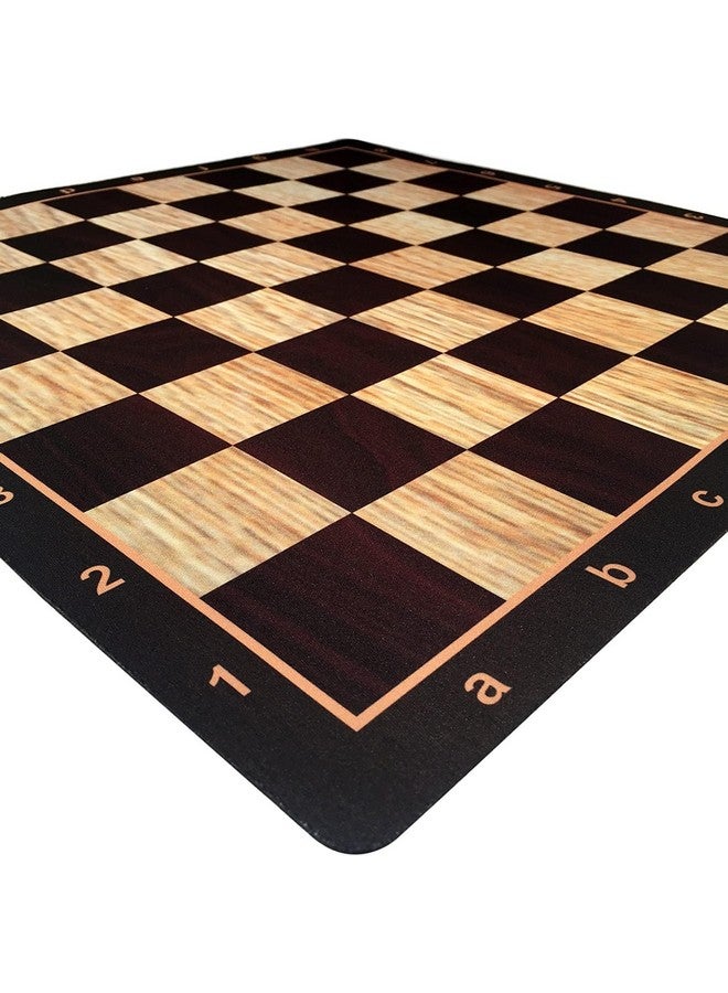 WE Games Mousepad Chess Board 20 in. with Realistic Wood Grain Design - Premium Tournament Chess Mat, Perfect Travel Chess Board for Adults - Image 2