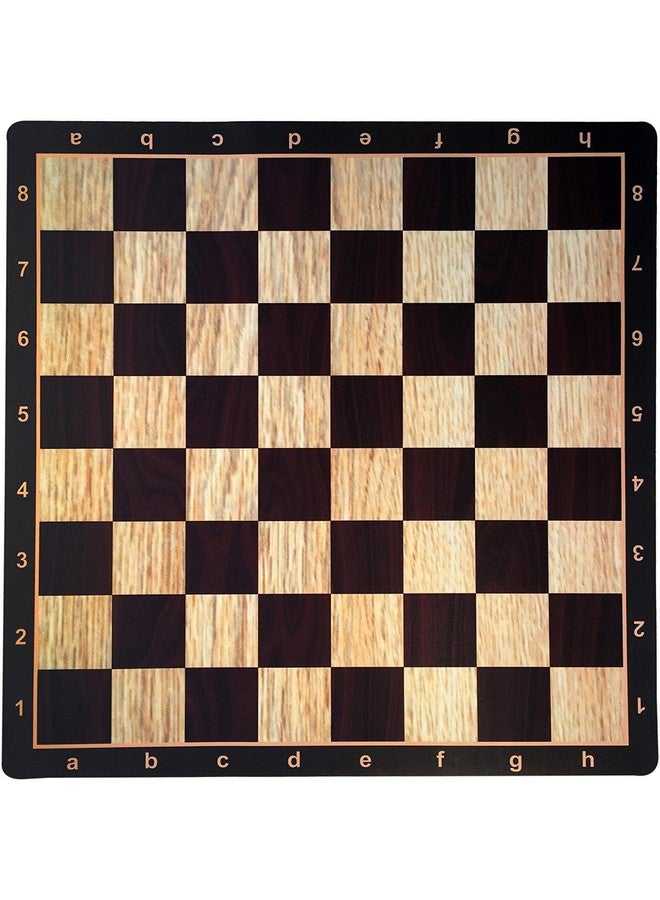 WE Games Mousepad Chess Board 20 in. with Realistic Wood Grain Design - Premium Tournament Chess Mat, Perfect Travel Chess Board for Adults - Image 1