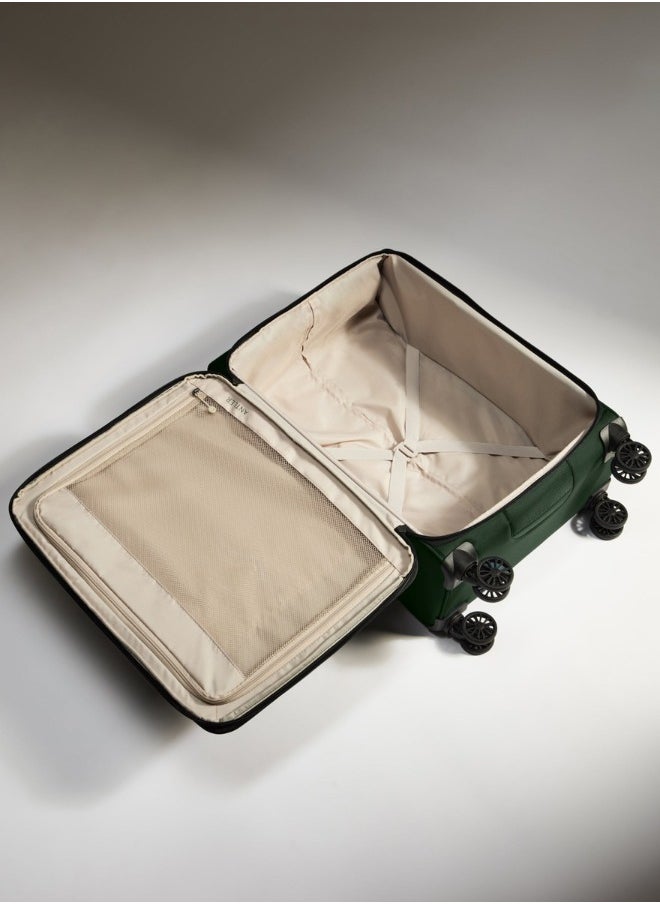 Antler - ANTLER Softside Luggage Lighweight Material, Expandable Suitcase For Travel With TSA Approved Lock, Double Zipper (Green, set of 3) - Image 1