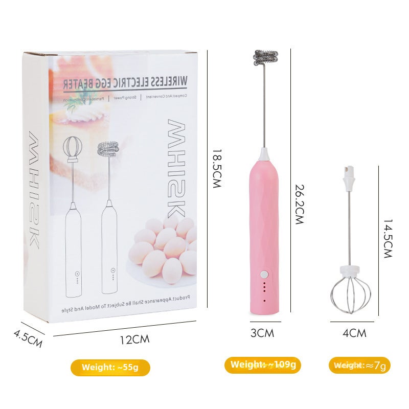 Powerful Electric Egg Beater Mixer for Baking04 eggbeater (pink) 04 eggbeater (pink)