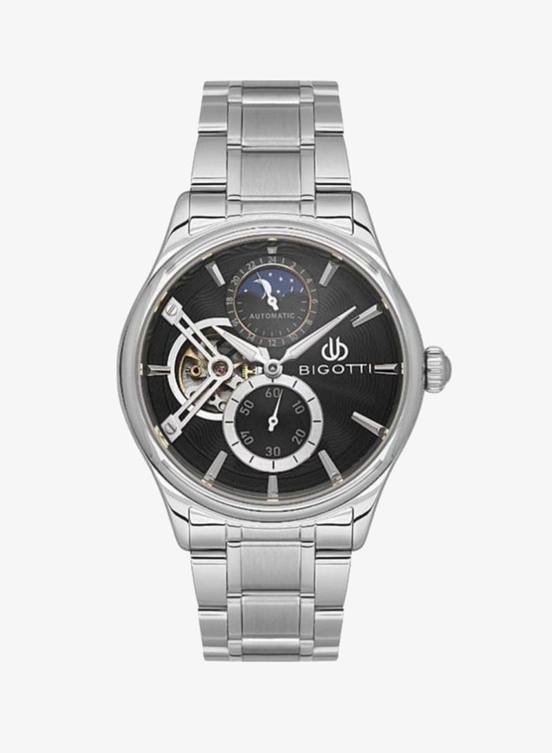 Bigotti - Raffinato Men Watch | Stainless SteelSteel Case | Analog | Round Dial | Mineral Glass | Automatic | Water Resistant 50 Meters - Image 1