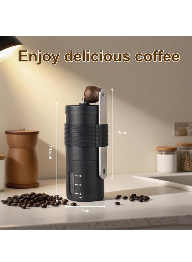 هومستر طاحونة القهوة اليدوية للاستخدام المنزلي ، والكرنك اليدوي المحمولة آلية الخشنة الفولاذ المقاوم للصدأ طاحونة فول الإسبريسو للسفر التخييم والمنزل والمكتب والتخييم والسفر - Image 2